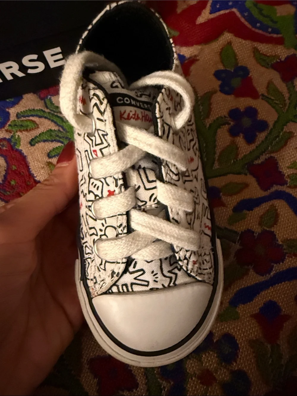 Converse Infant White/Black Low-Top Sneakers